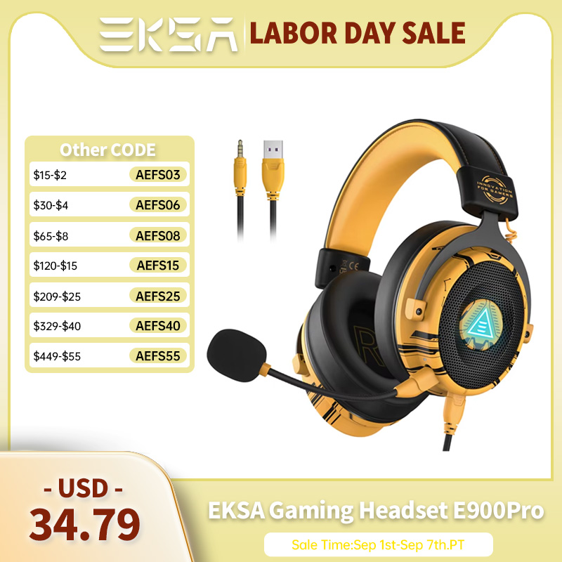 Home Cinema Headphones - EKSA E900 Pro Gaming Headphones 7.1