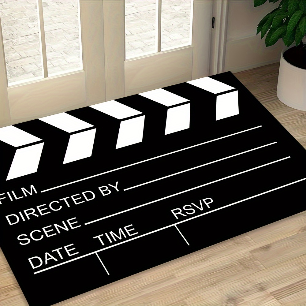 Home Cinema Room - VIKAMA Film Director's Clapperboard Creative Rug