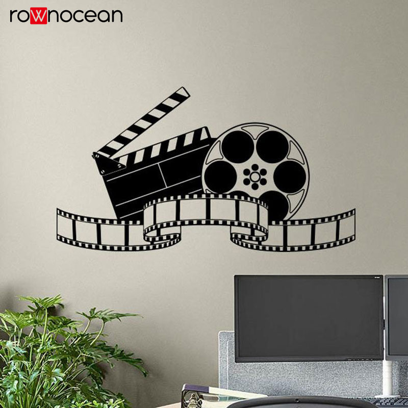 Home Cinema Interiors - Cinema Wall Decal Movie Film Tape