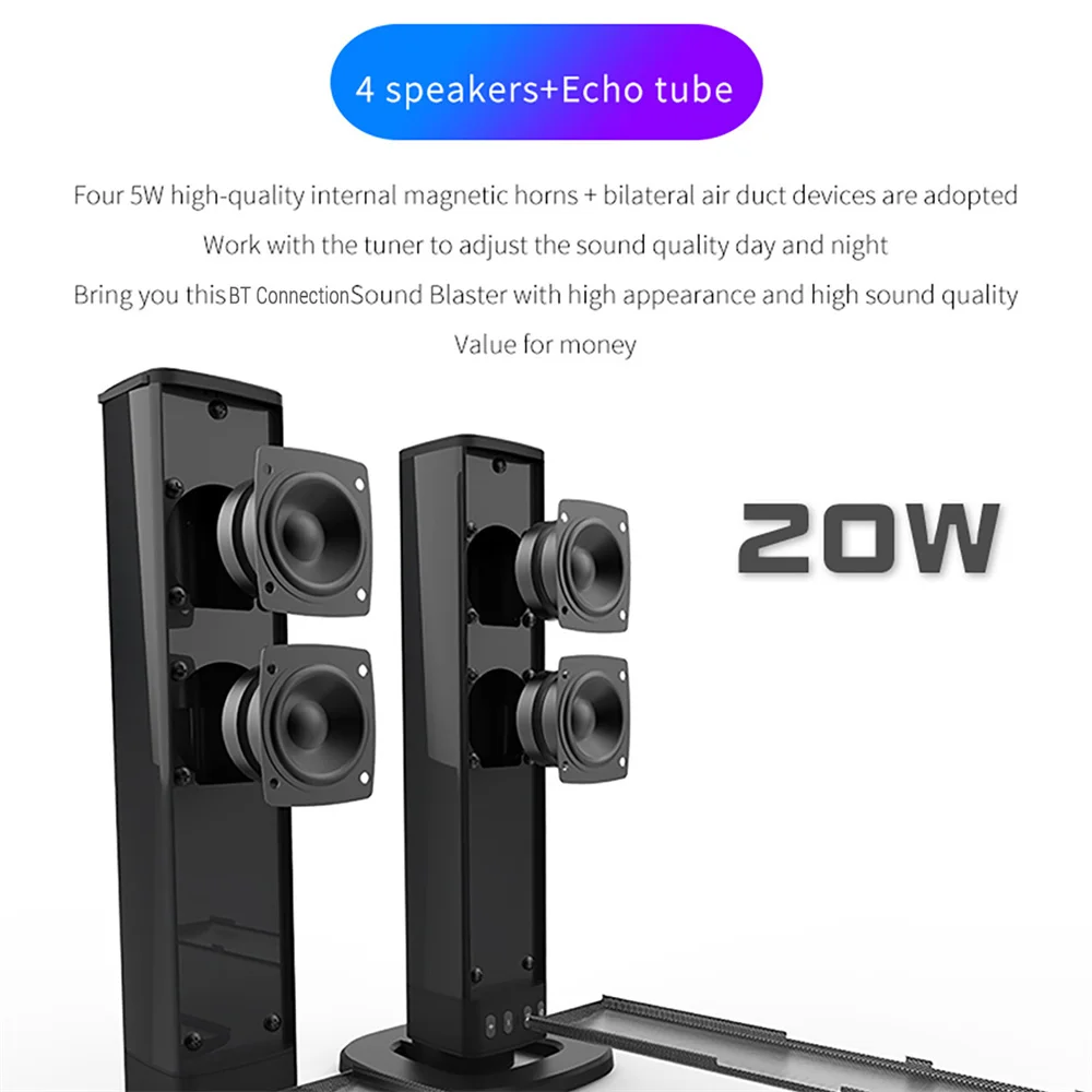 Wireless Bluetooth TV Sound Ba - огляд і ціна Home Cinema Audio System