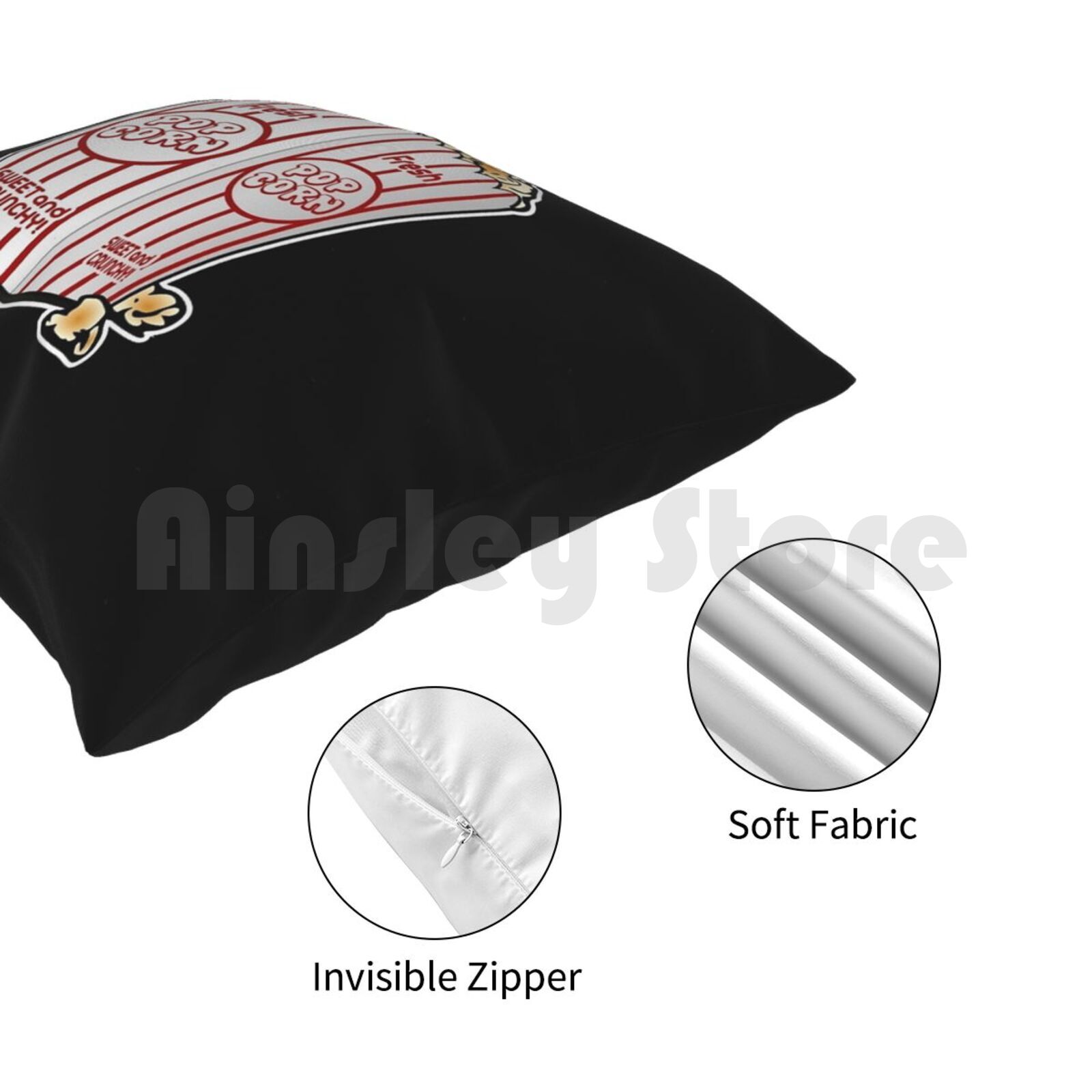 Cinema Popcorn Pack Pillow Cas - огляд і ціна Home Cinema Food