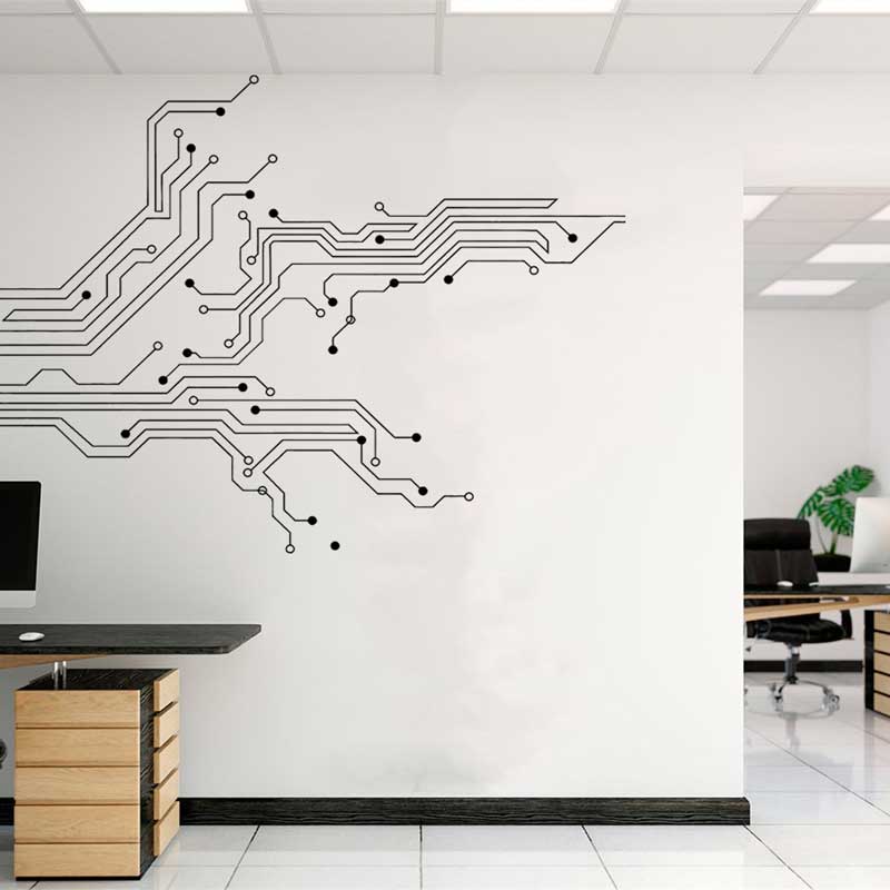 Technology Circuit Board Wall  - огляд і ціна Home Cinema Room