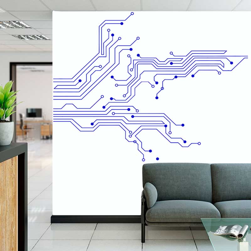 Technology Circuit Board Wall  - огляд і ціна Home Cinema Room