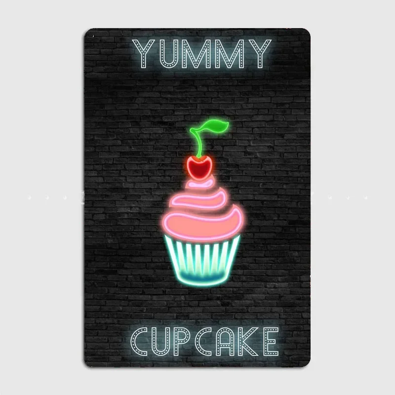 CUPCAKE Food Neon Sign Metal S - огляд і ціна Home Cinema Food