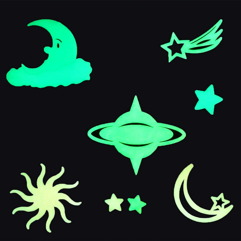 8pcs Luminous UFO Wall Sticker - огляд і ціна Home Cinema Room