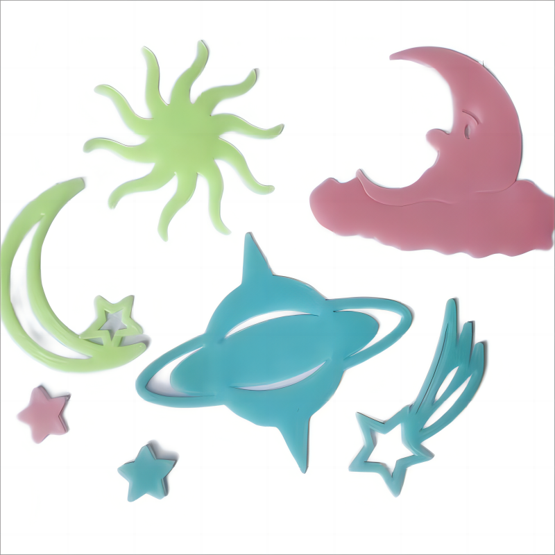 8pcs Luminous UFO Wall Sticker - огляд і ціна Home Cinema Room