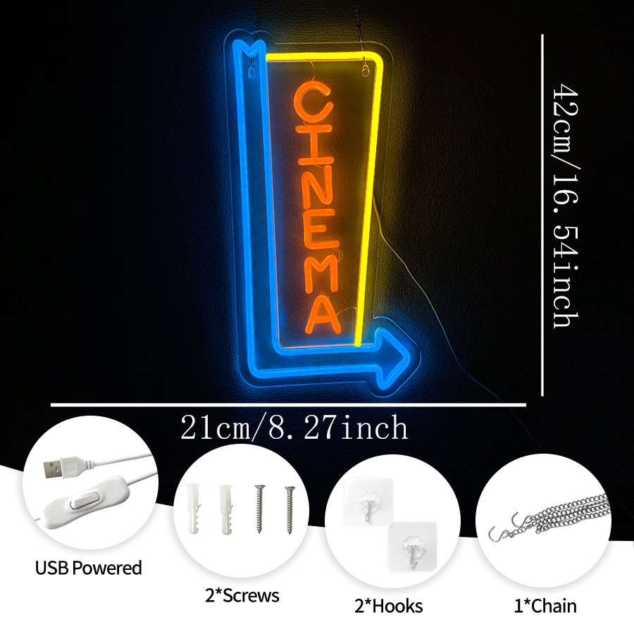 Cinema Arrow LED Neon Sign USB - огляд і ціна Home Cinema Guide