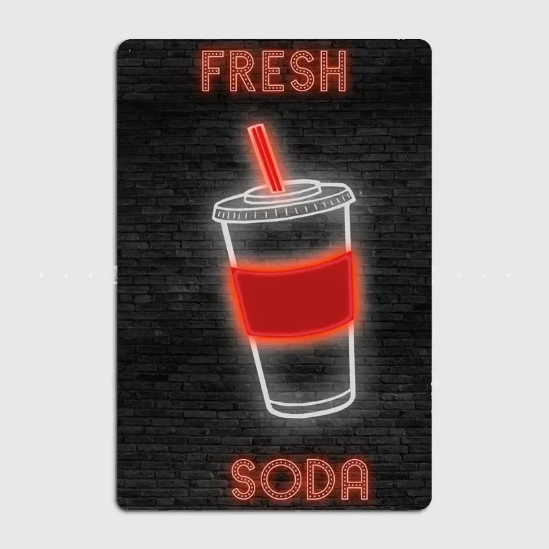SODA Food Neon Sign Metal Sign - огляд і ціна Home Cinema Food
