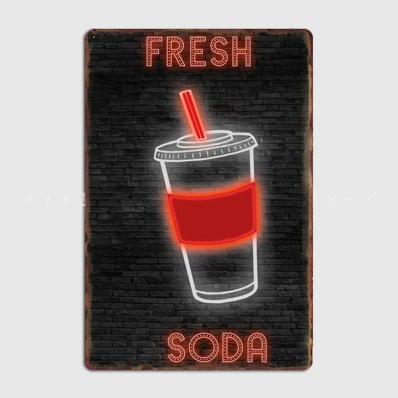 SODA Food Neon Sign Metal Sign - огляд і ціна Home Cinema Food