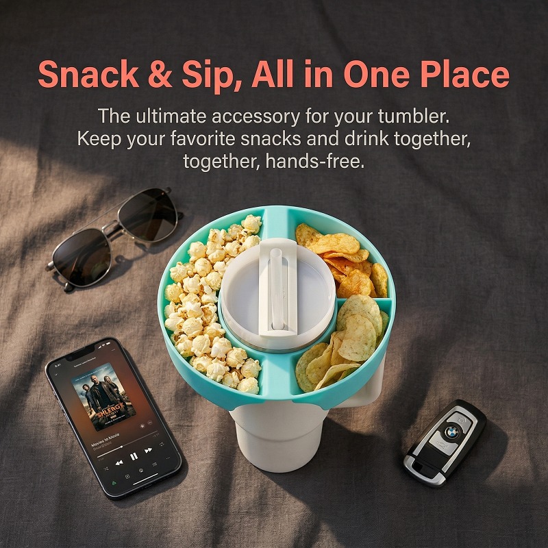 Divided Snack Plate with Cup H - огляд і ціна Home Cinema Food
