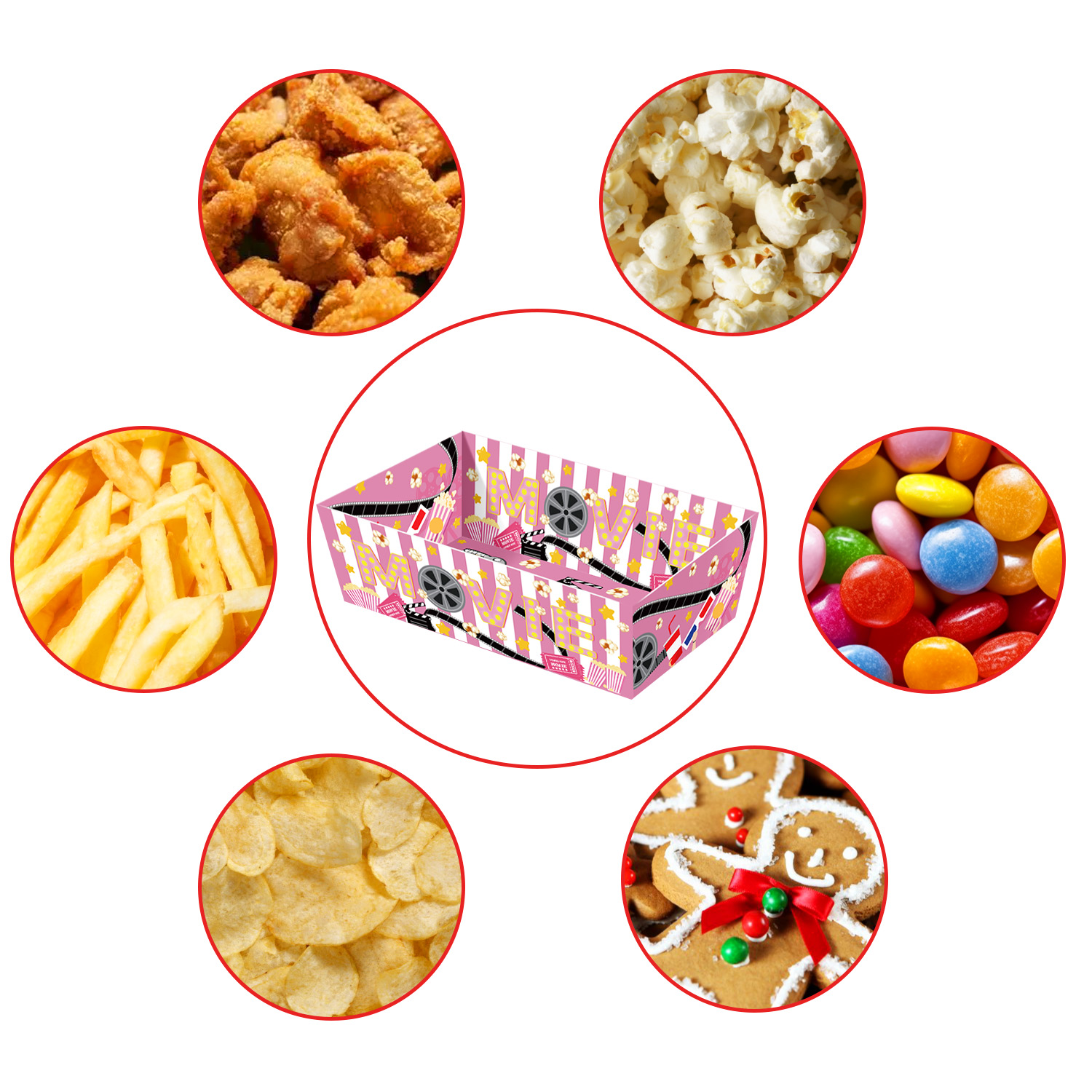 Disposable Cinema Paper Food B - огляд і ціна Home Cinema Food