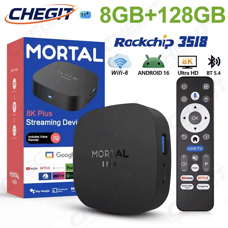 2026 New T1+ 8K HD TV Box Andr - огляд і ціна Home Cinema Google