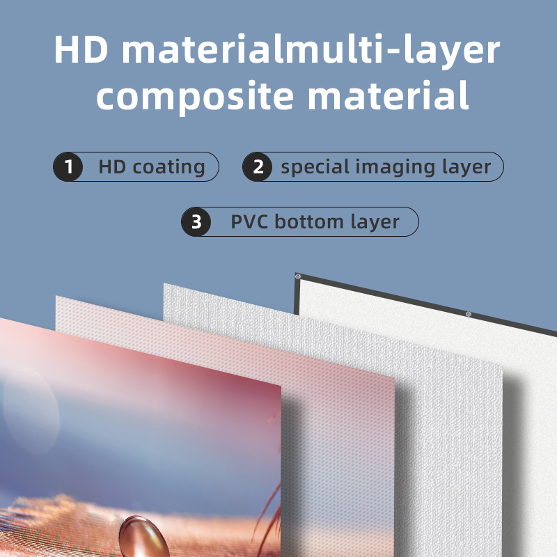 LEJIADA Projector Screen 60-13 - огляд і ціна Home Cinema Blanc