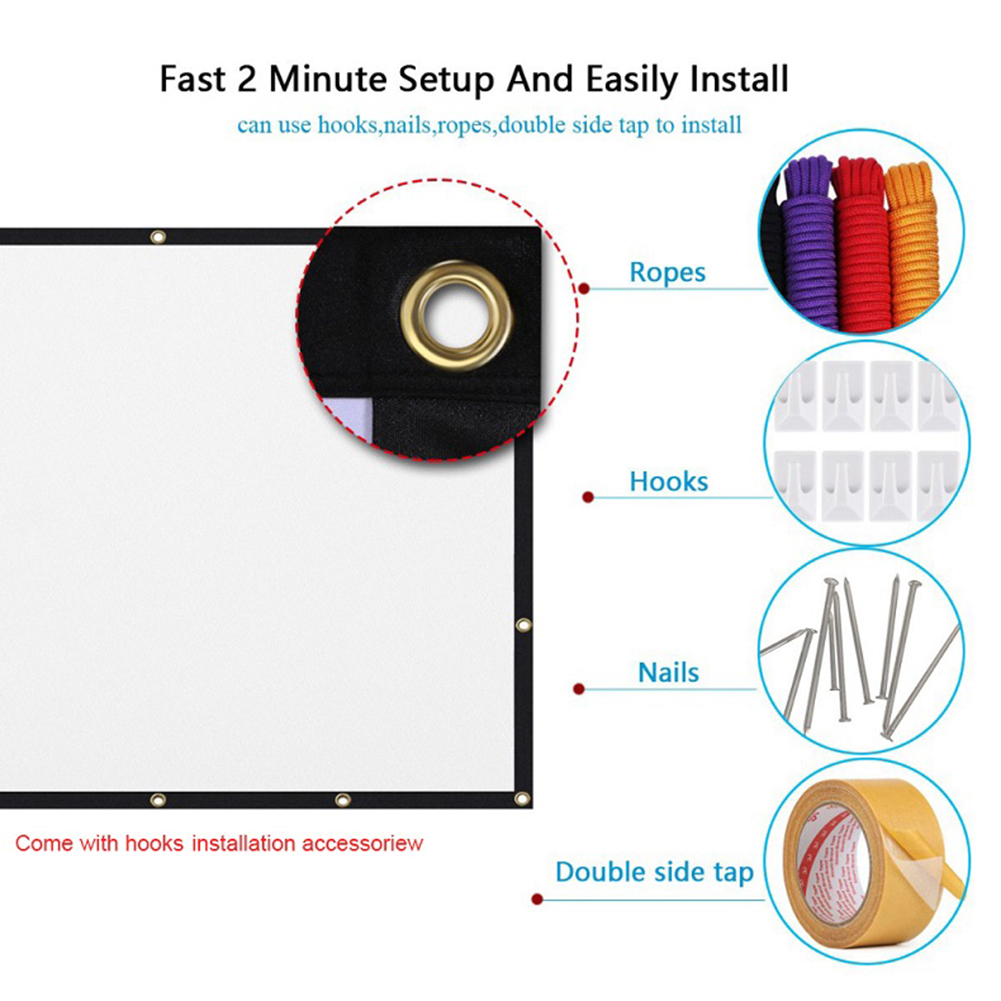 Portable Projector Screen Simp - огляд і ціна Home Cinema Blanc