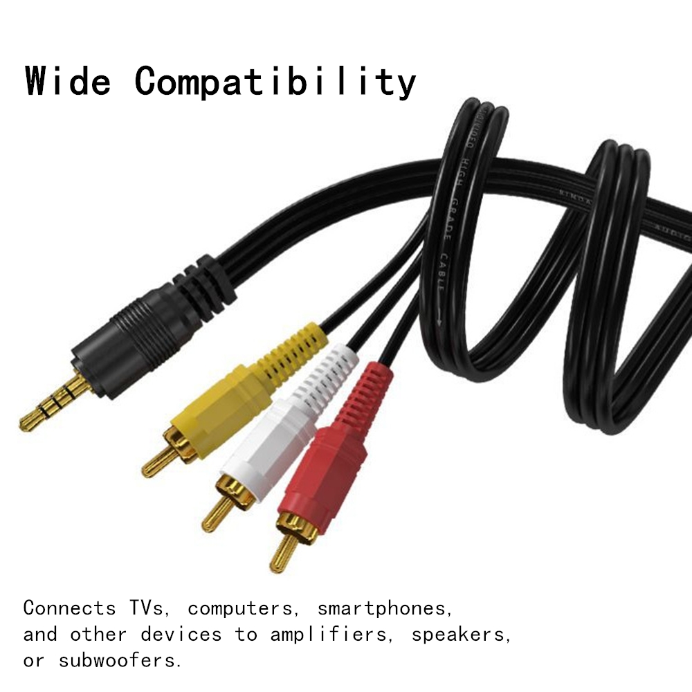 3.5mm to 3 RCA Audio Video Cab - огляд і ціна Home Cinema Heos