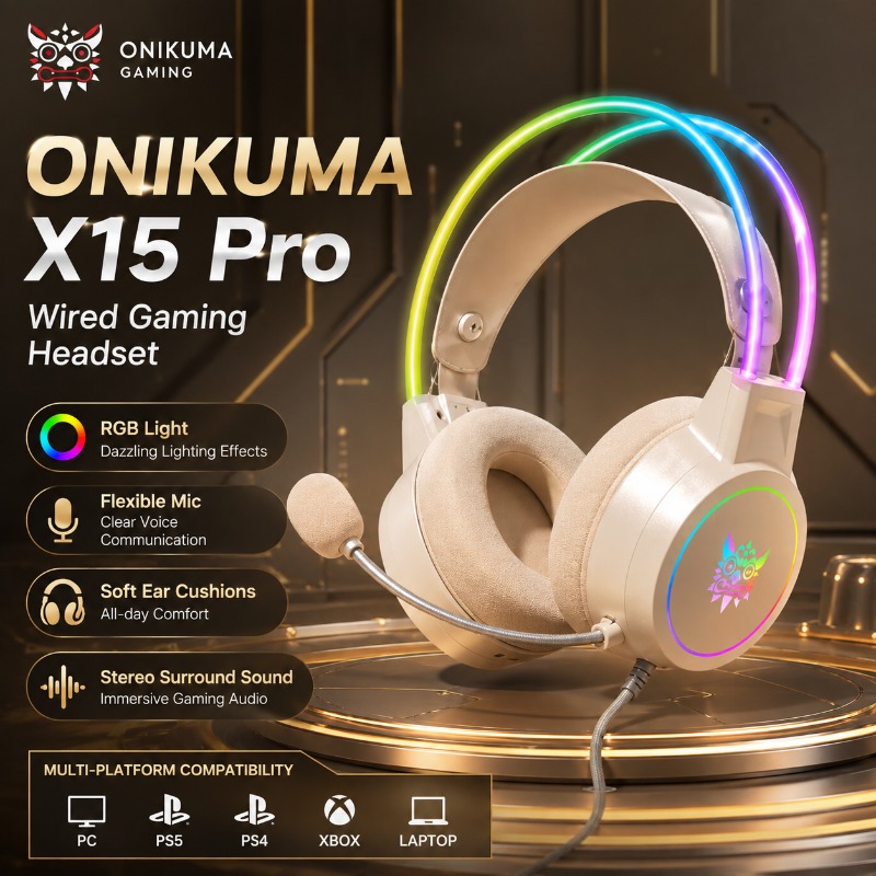 ONIKUMA X15 Pro Gaming Headset - огляд і ціна Home Cinema Headphones