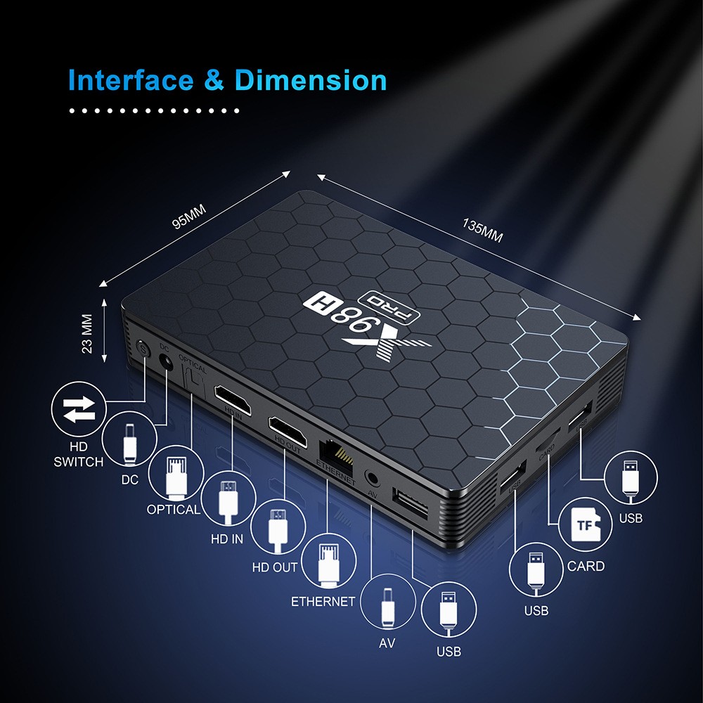 X98H Pro Smart TV Box 6K 2.4&5 - огляд і ціна Home Cinema Google