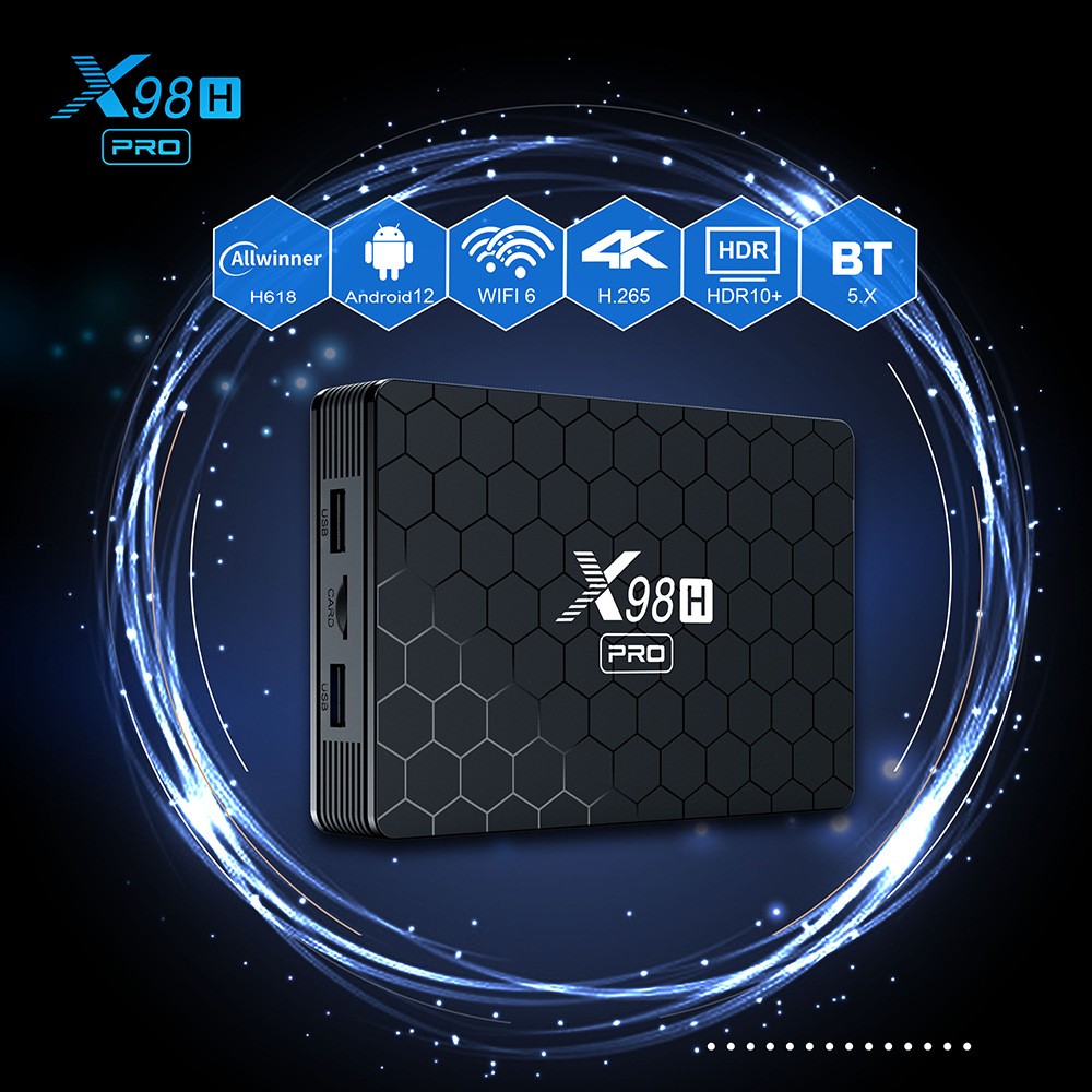 X98H Pro Smart TV Box 6K 2.4&5 - огляд і ціна Home Cinema Google