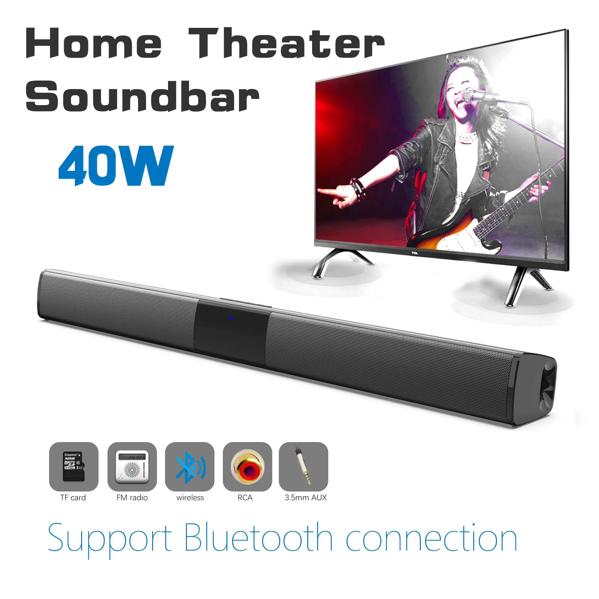 40W High Power Soundbar for TV - огляд і ціна Home Cinema Audio System