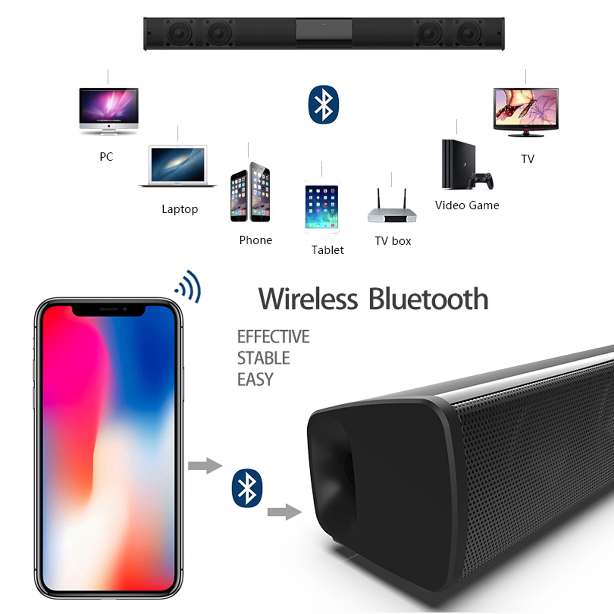 40W High Power Soundbar for TV - огляд і ціна Home Cinema Audio System
