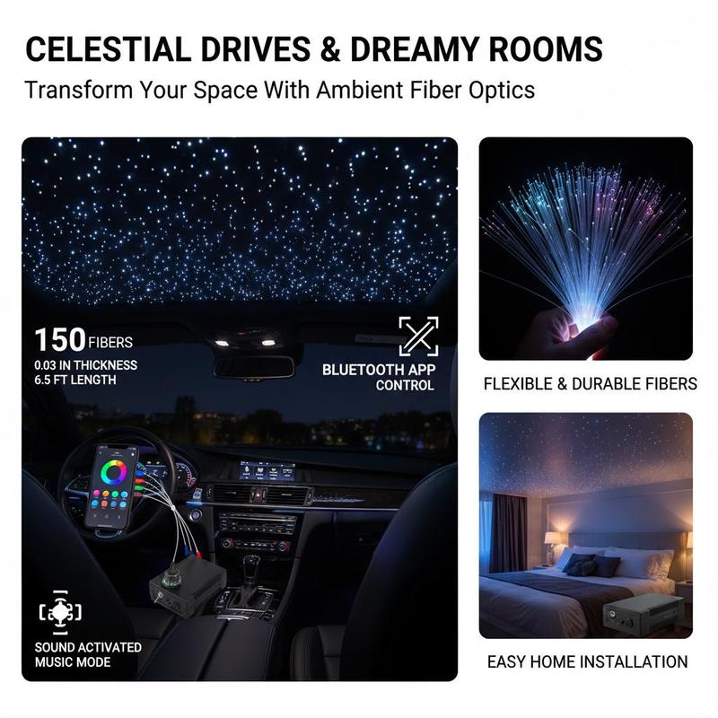 Fiber Optic Star Ceiling Light - огляд і ціна Home Cinema Interiors