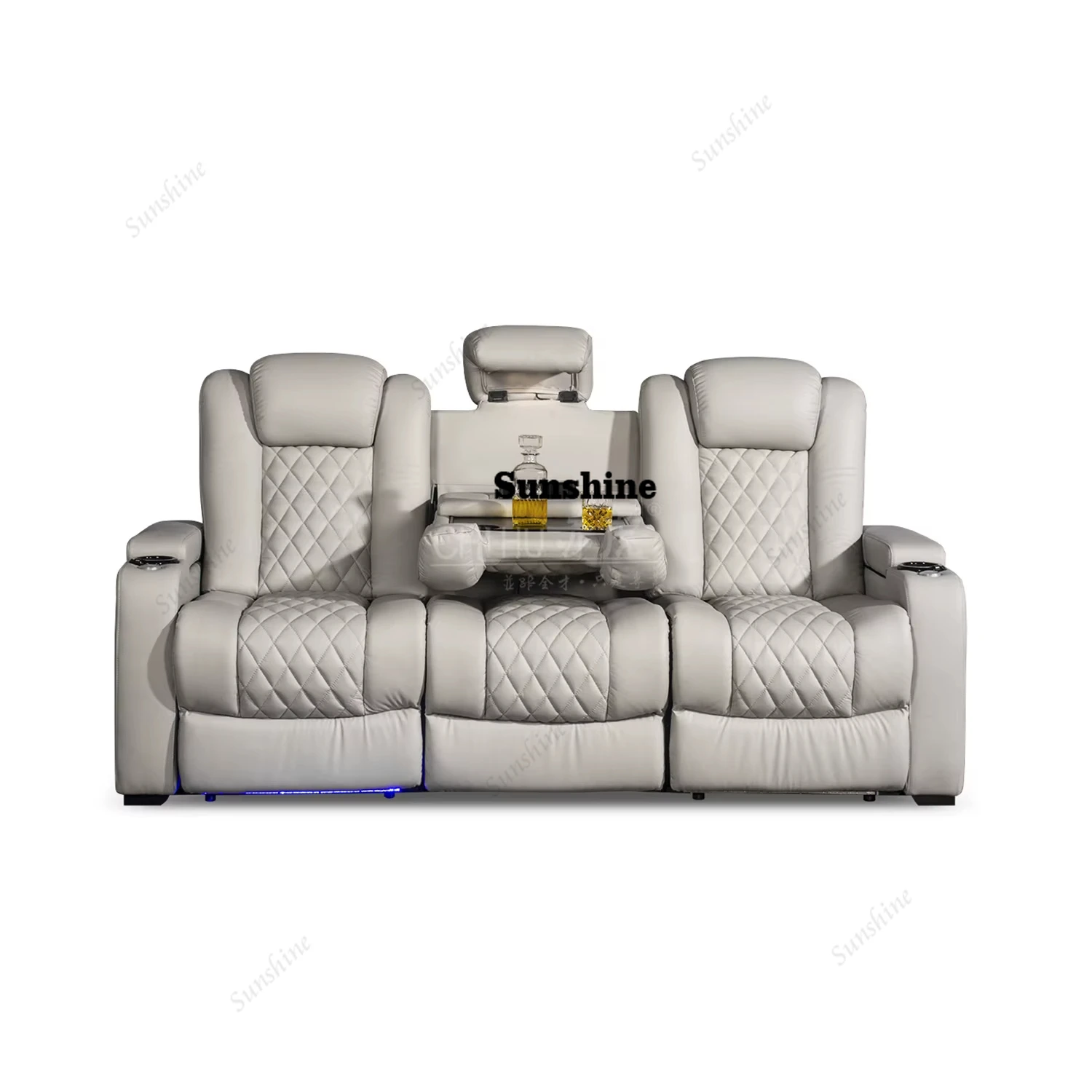 White Color 3seater Electric C - огляд і ціна Home Cinema Interiors
