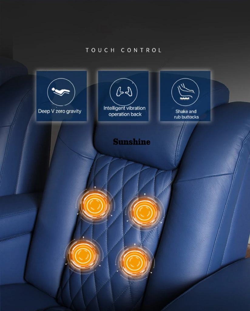 White Color 3seater Electric C - огляд і ціна Home Cinema Interiors