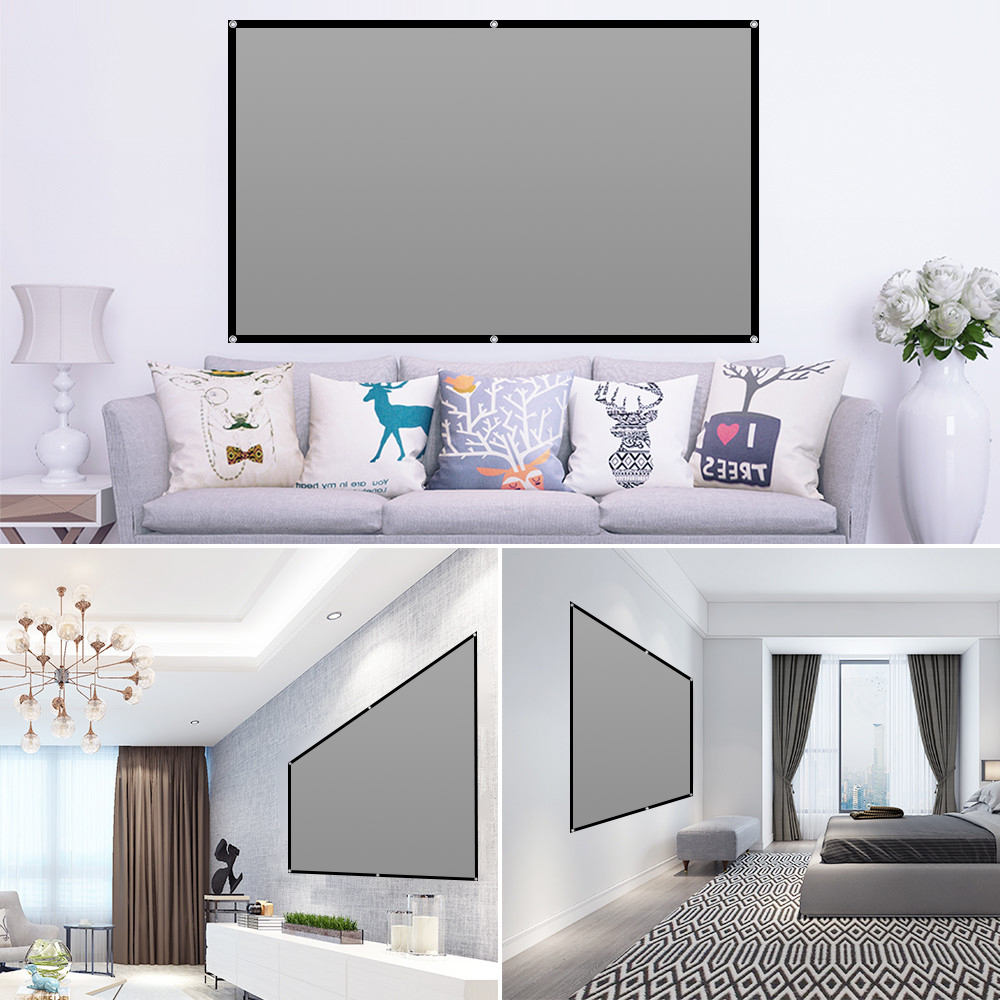 LEJIADA Projector Screen 60-13 - огляд і ціна Home Cinema Blanc