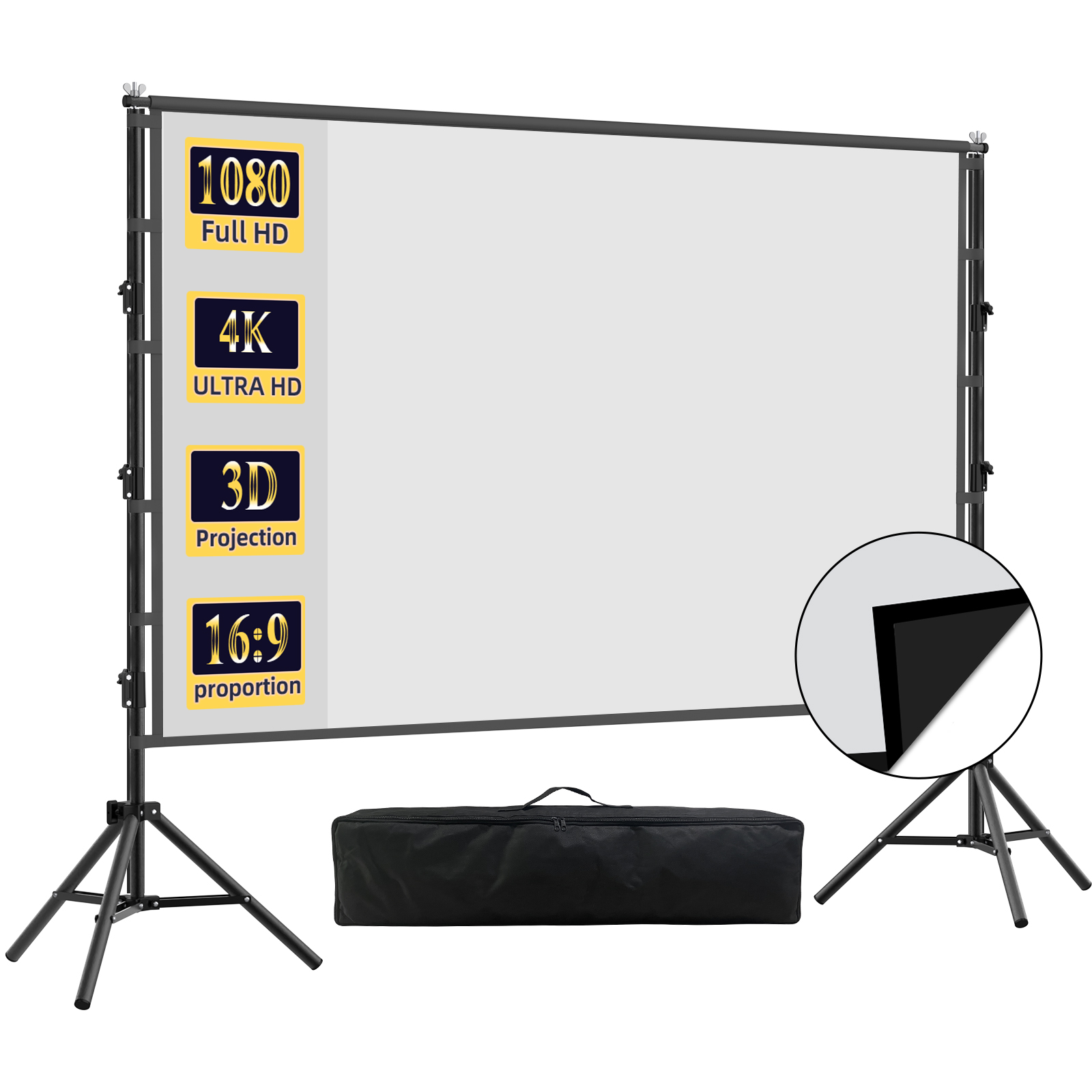 VEIDADZ Projection Screen With - огляд і ціна Home Cinema Blanc