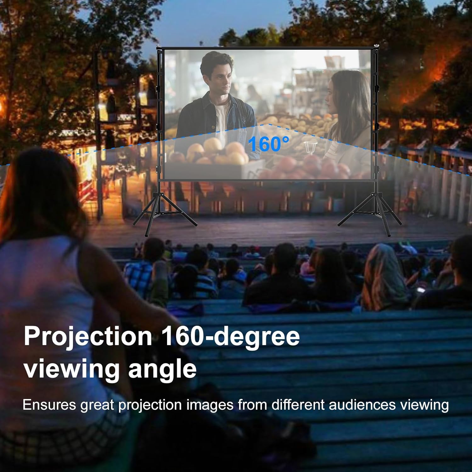 VEIDADZ Projection Screen With - огляд і ціна Home Cinema Blanc