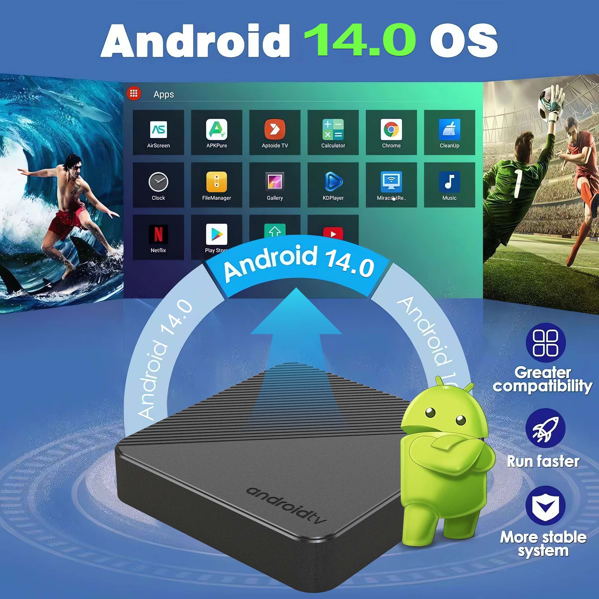 Android14 TV Box Smart Home Th - огляд і ціна Home Cinema Google