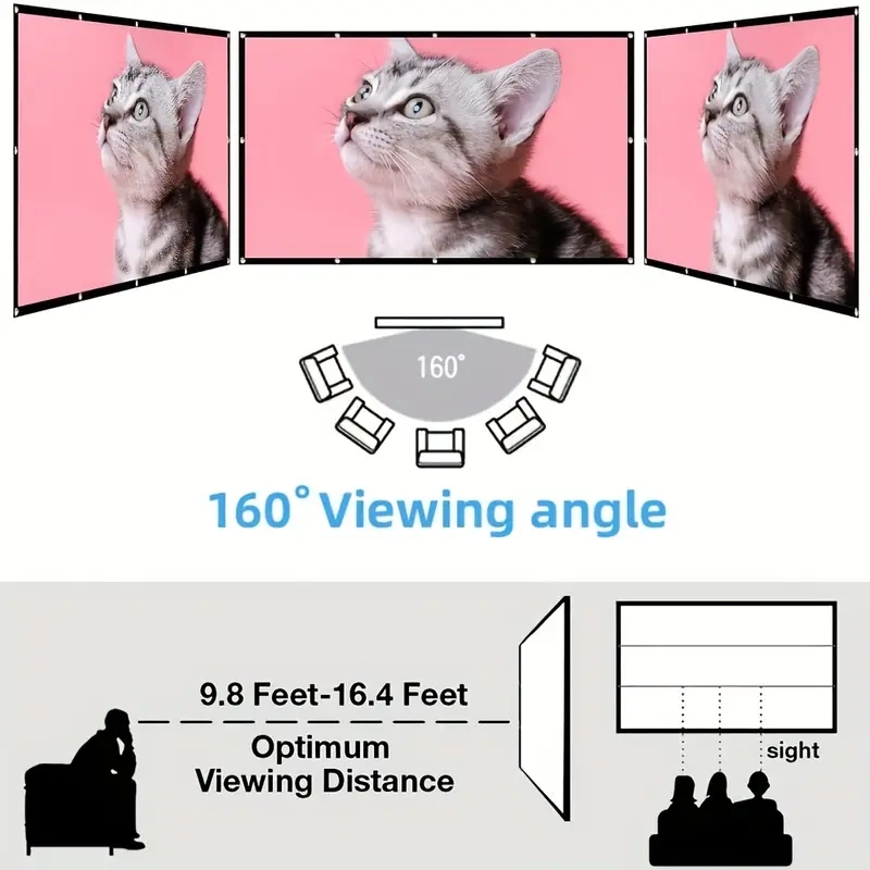 Simple wall mounted projection - огляд і ціна Home Cinema Blanc